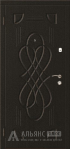 Теплая входная дверь с теплоизоляцией из минплиты на заказ (5 контуров уплотнения) №36 внутренняя - фото