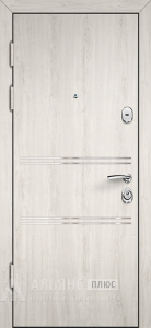 Входная стальная дверь цвет черный матовый №19 внутренняя - фото